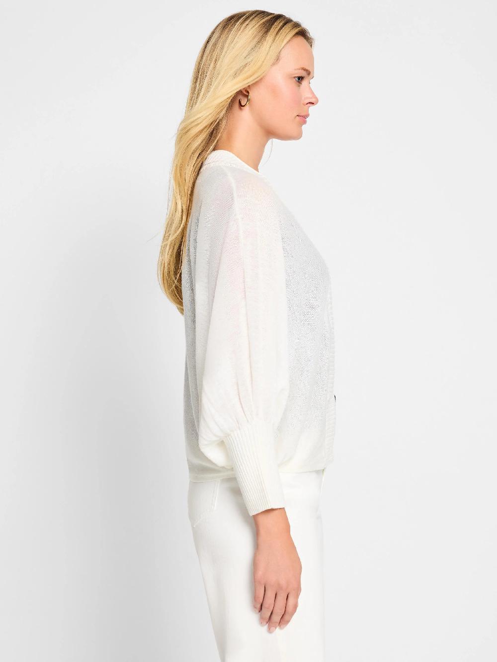 Nic Zoe Ramie Crush Cardigan