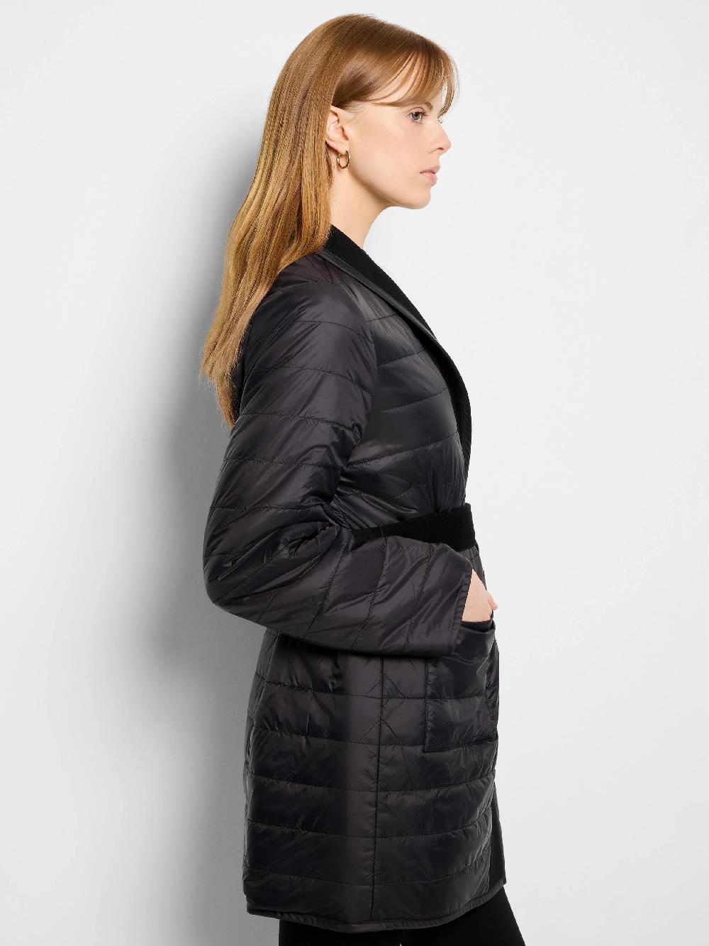 Nic Zoe Reversible Quilted Wool Top Coat