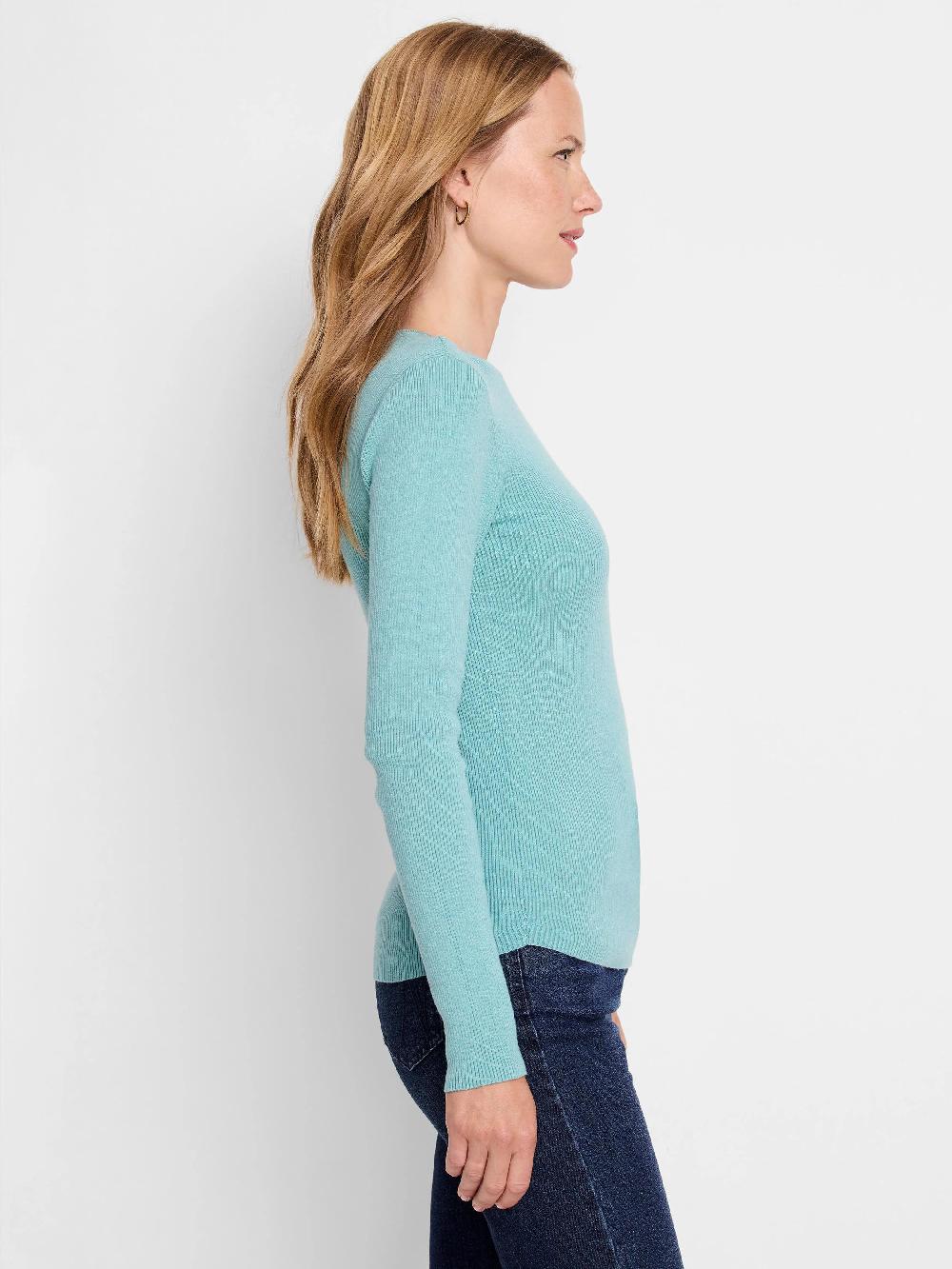 Nic Zoe Ribbed Sweater Tee