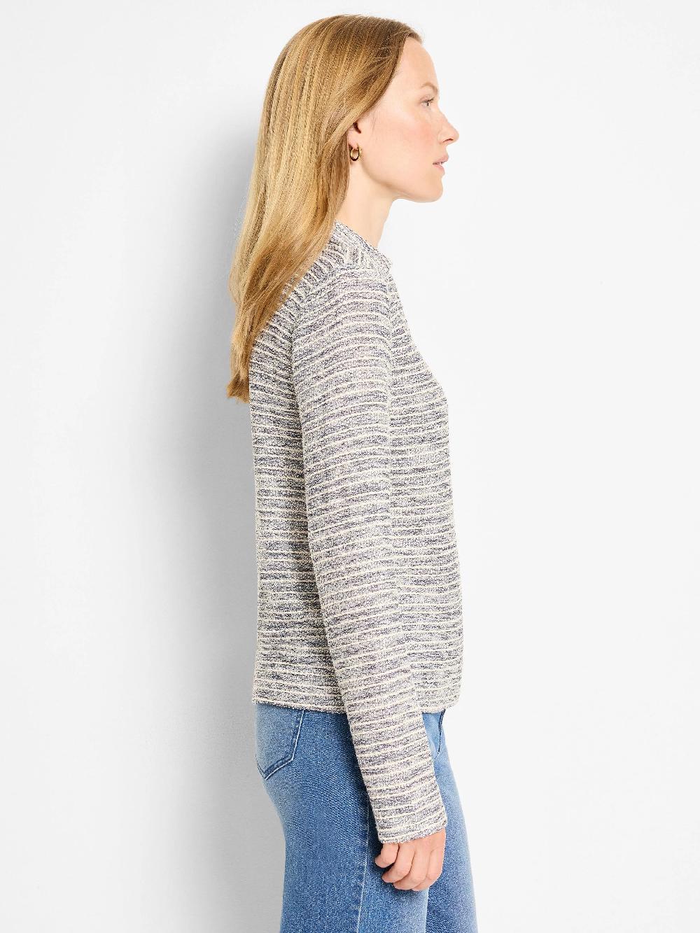 Nic Zoe Rope Shimmer Polo Top