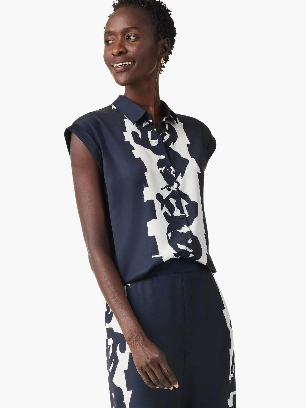 nic zoe Rose Bloom Top