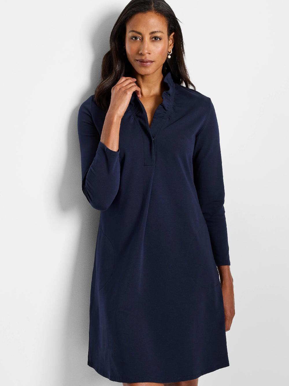 Nic Zoe Ruffled Up Knit Dress