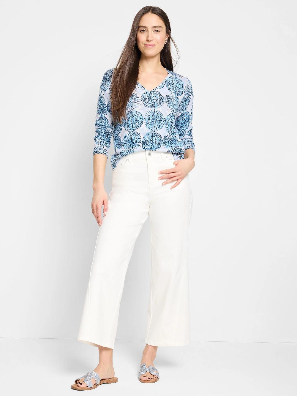 Nic Zoe Sand Dollar Supersoft Sweater