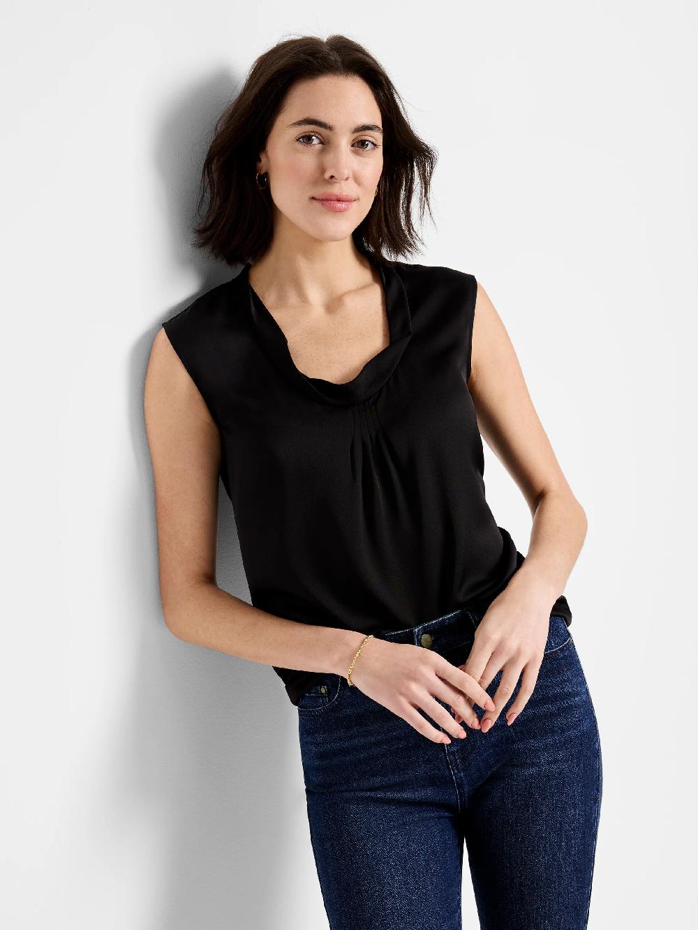 nic zoe Satin Chiffon Jacket Layer