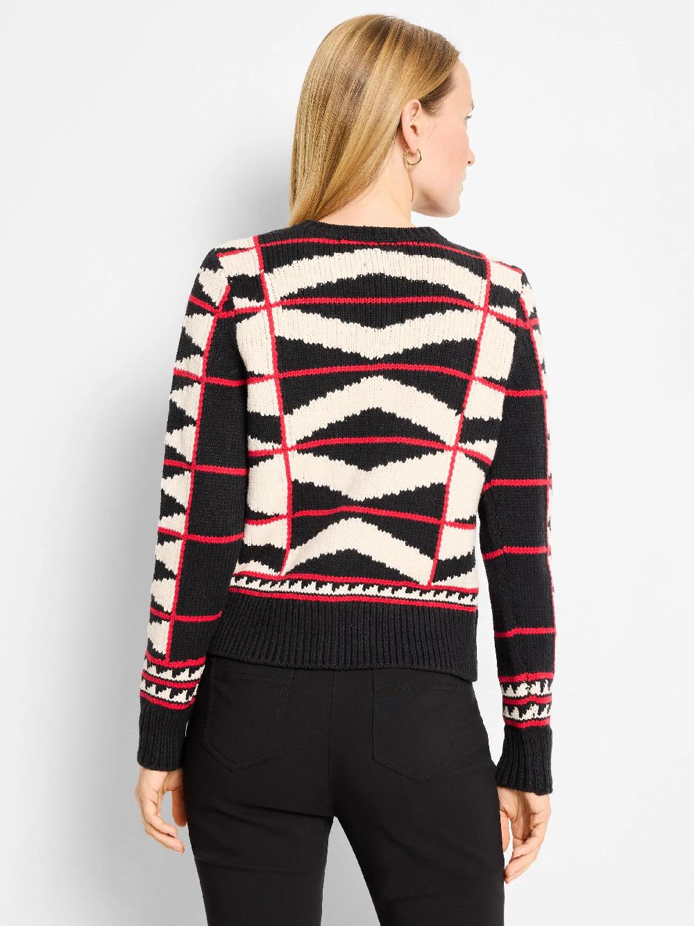 Nic Zoe Scarlet Angles Cardigan