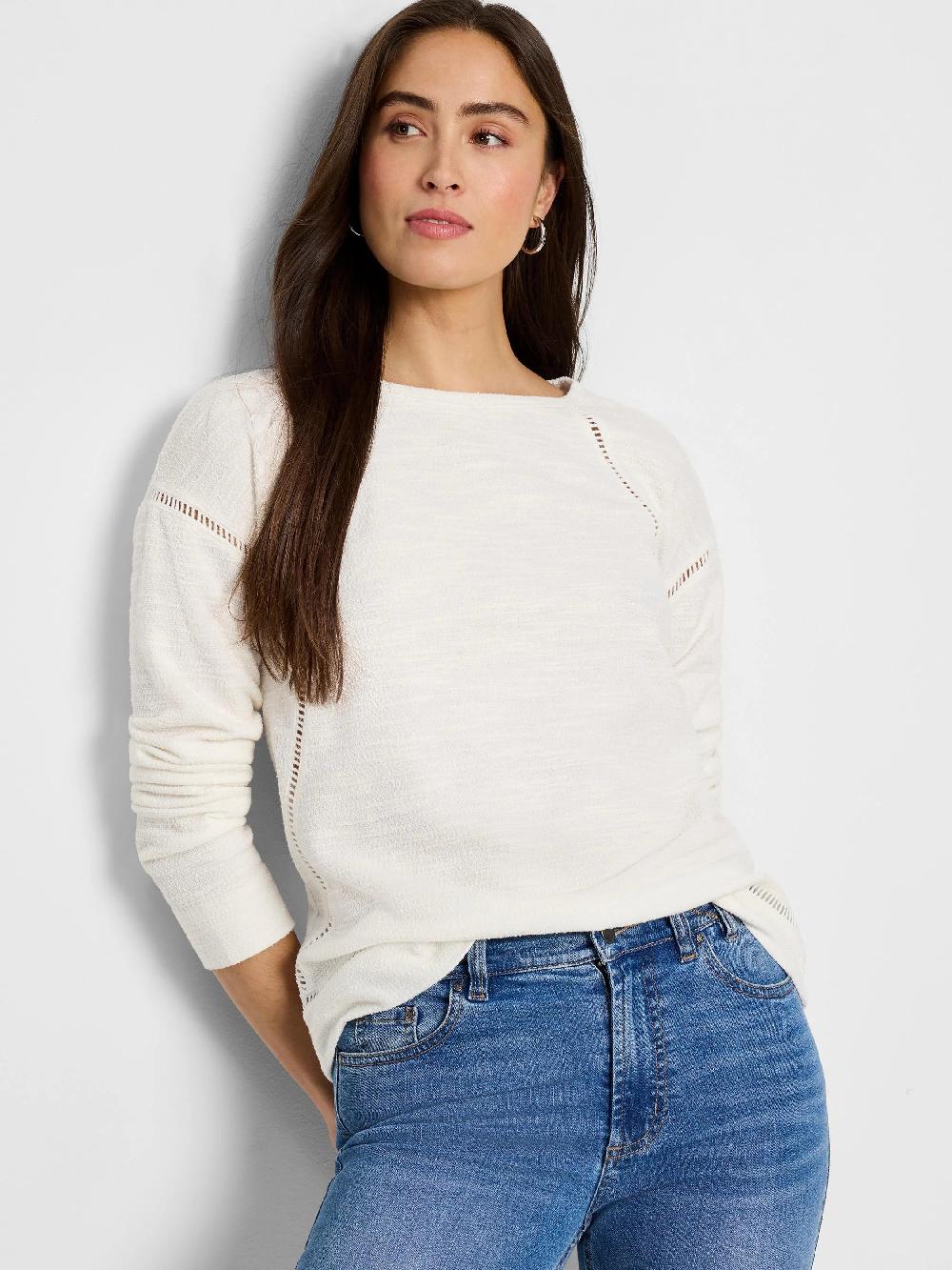 nic zoe Seamed Texture Top