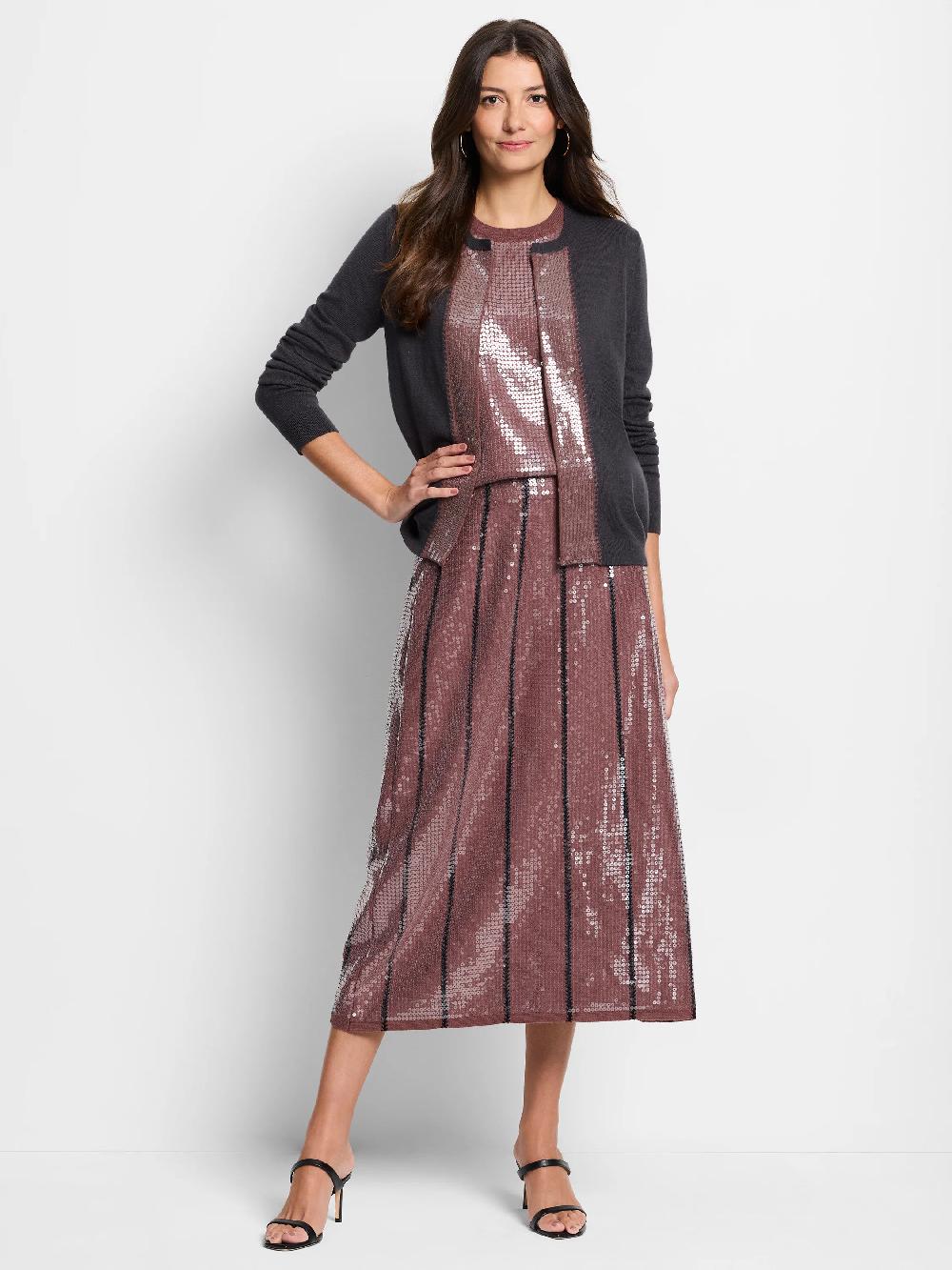 Nic Zoe Sequin Knit Tank