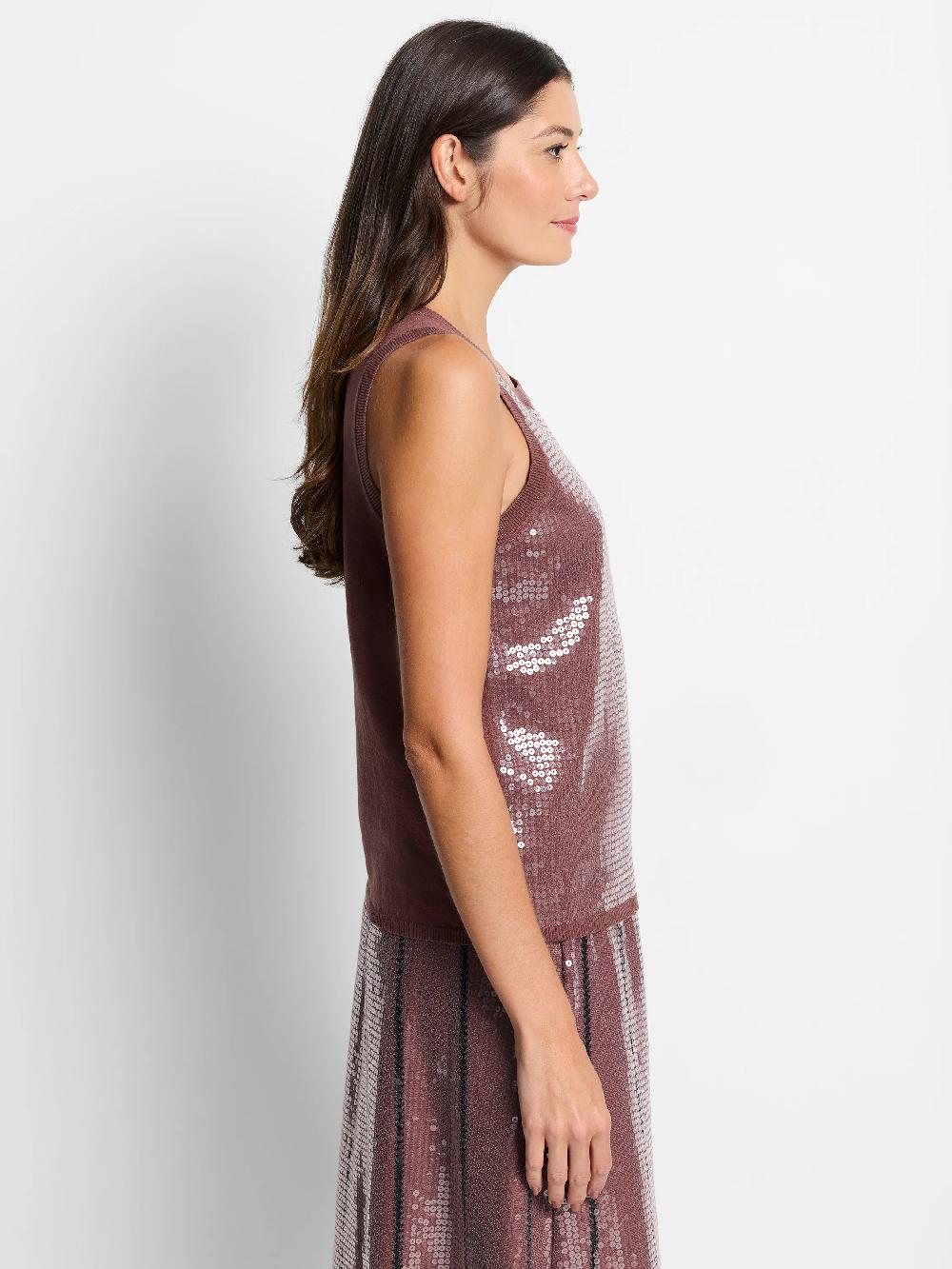 Nic Zoe Sequin Knit Tank