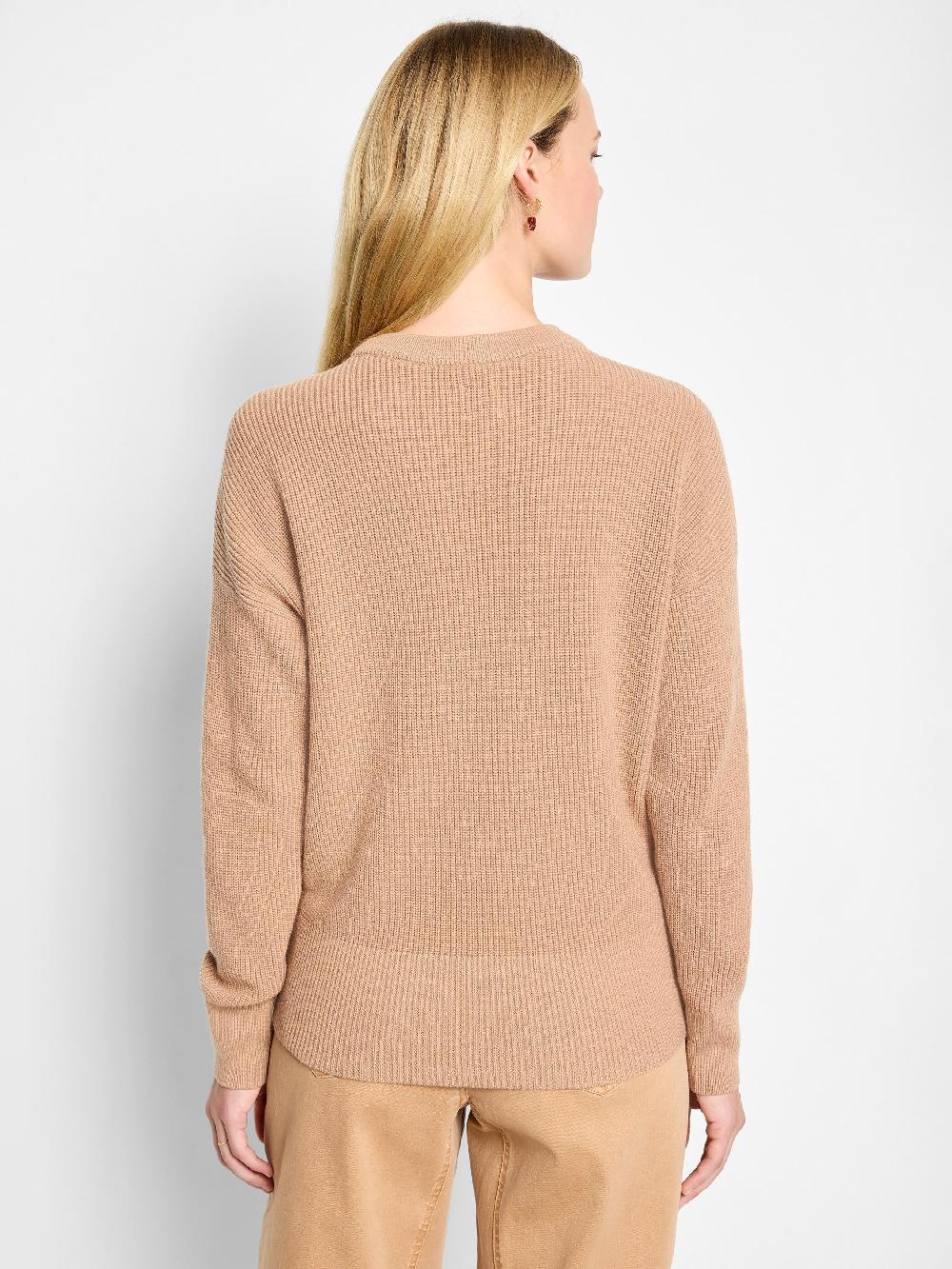 Nic Zoe Shaker Stitch Crew Neck Sweater
