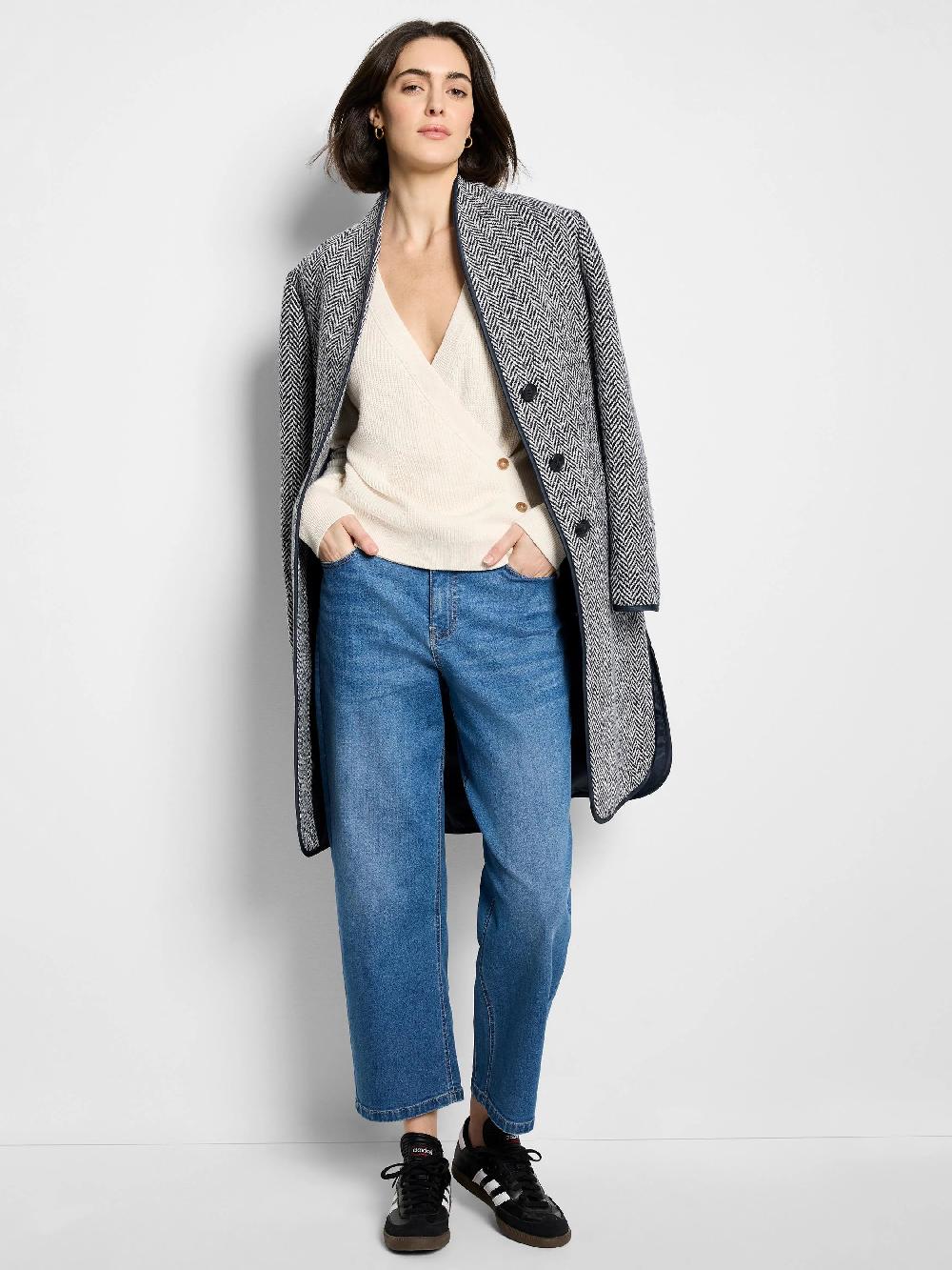 Nic Zoe Shaker Stitch Wrap Sweater