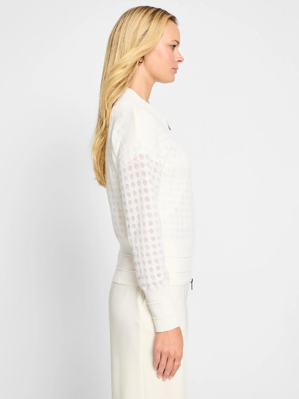 Nic Zoe Sheer Stitch Knit Cardigan
