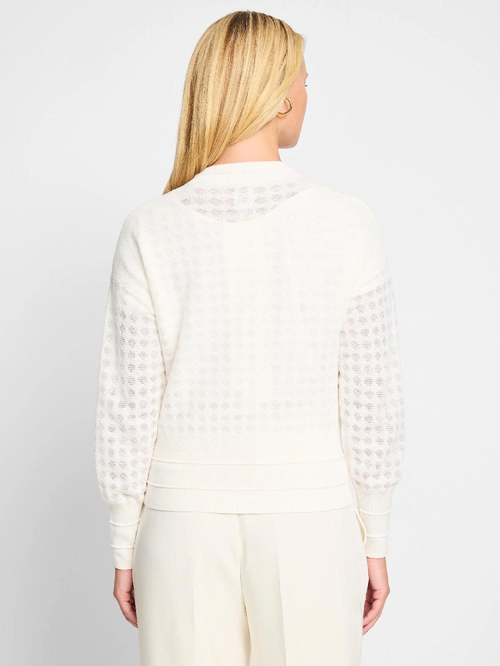 Nic Zoe Sheer Stitch Knit Cardigan