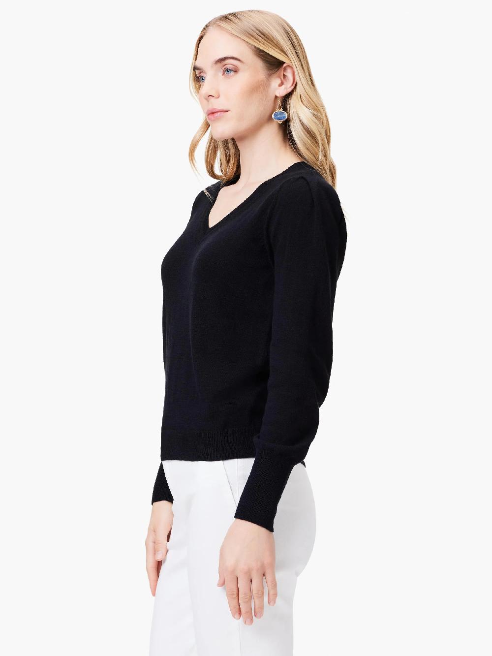 Nic Zoe Slub V-Neck Sweater