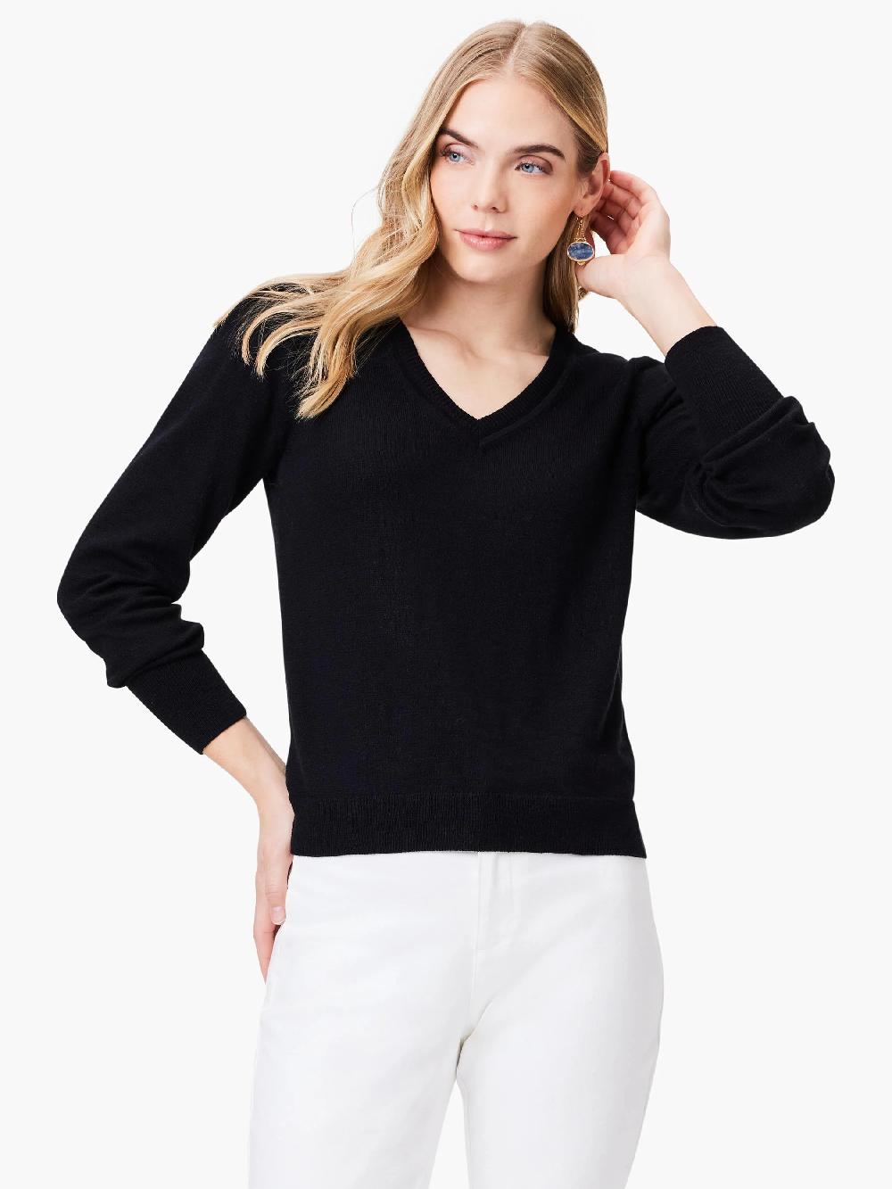 Nic Zoe Slub V-Neck Sweater