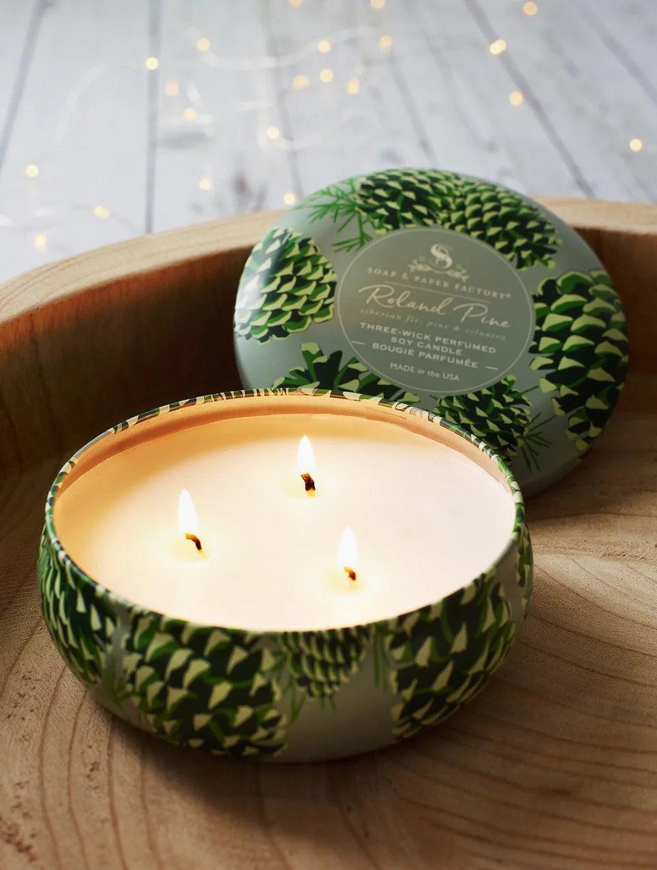 Nic Zoe Soap & Paper Factory Roland Pine Soy Candle