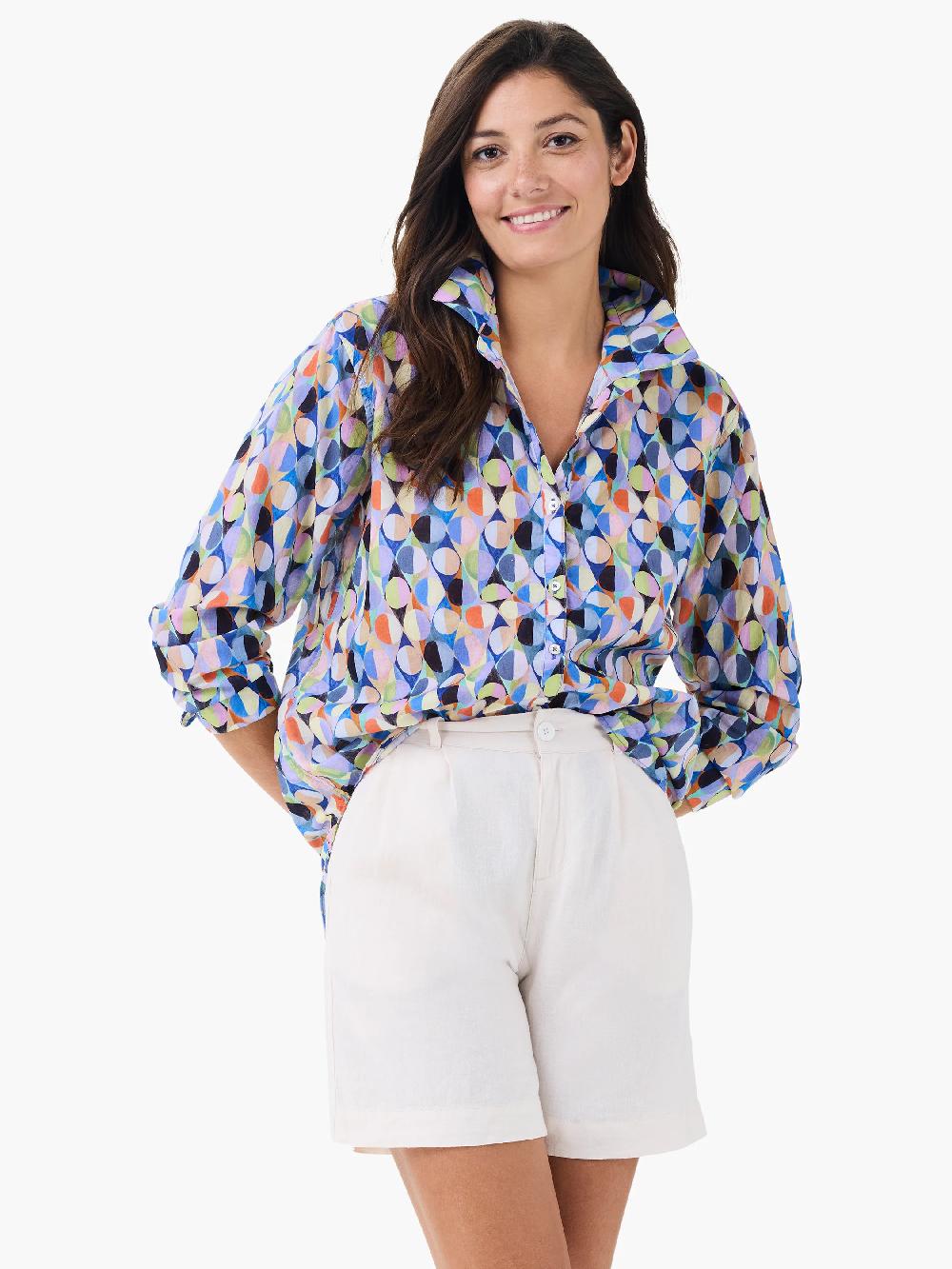 nic zoe Social Circles Boyfriend Shirt