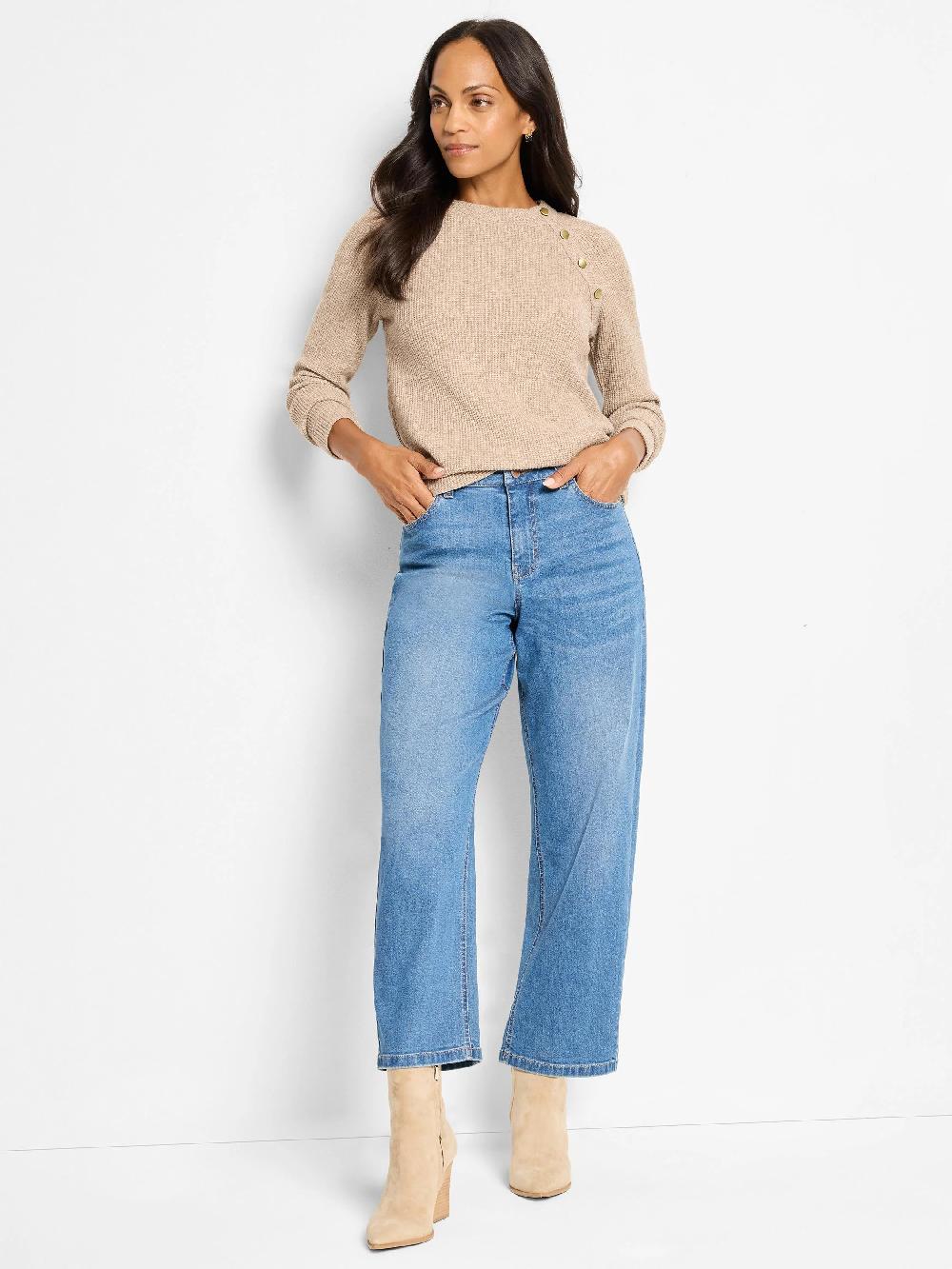 Nic Zoe Soft Thermal Button Top