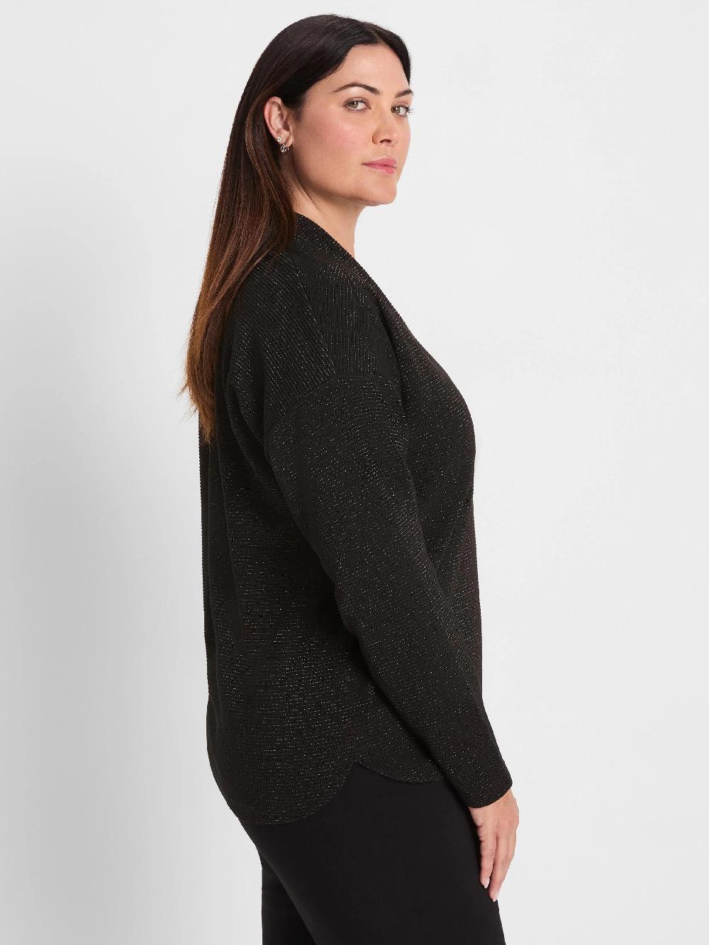 Nic Zoe Sparkle Stripe Everyday Top