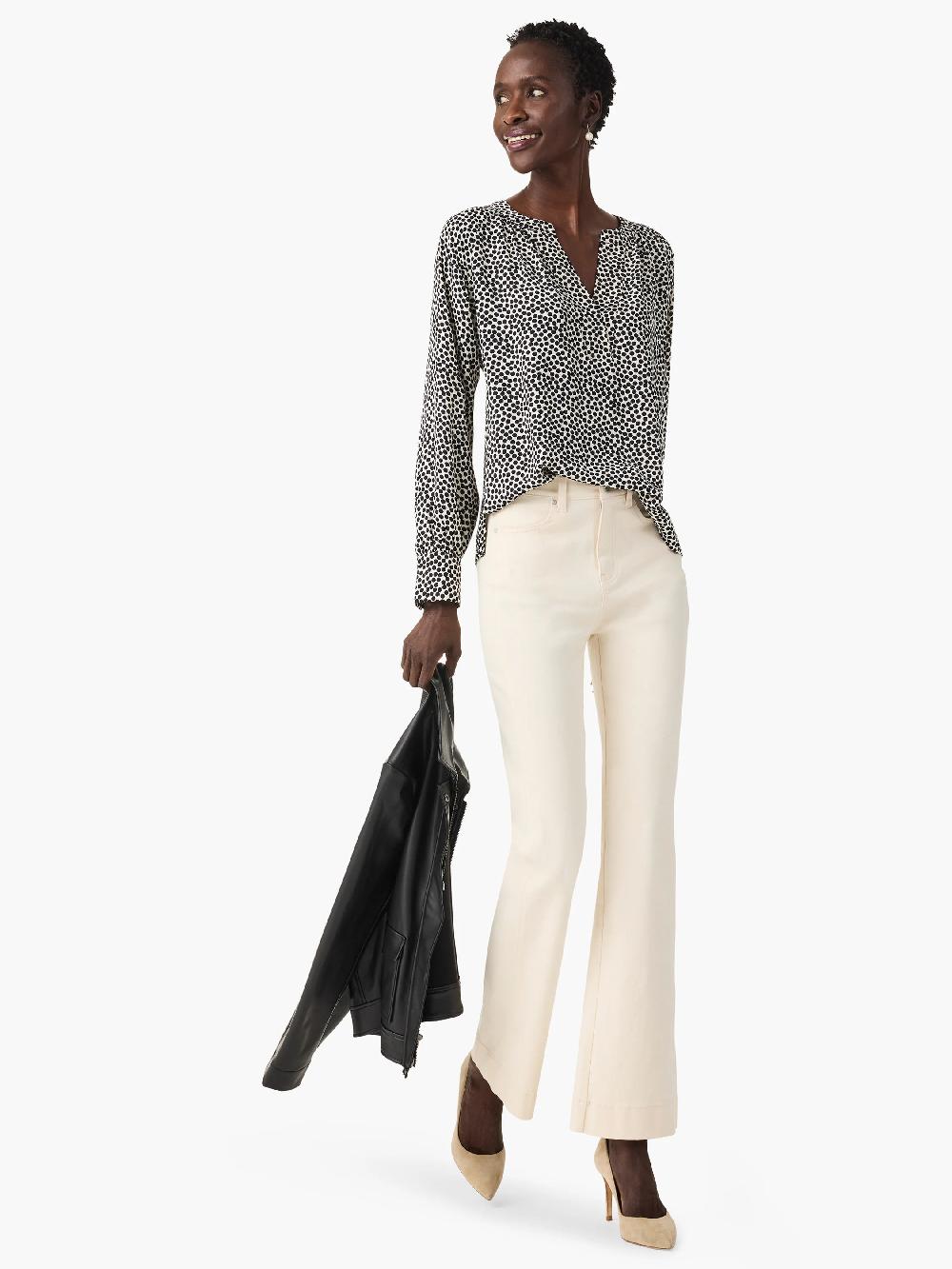 Nic Zoe Spotted Dot Top