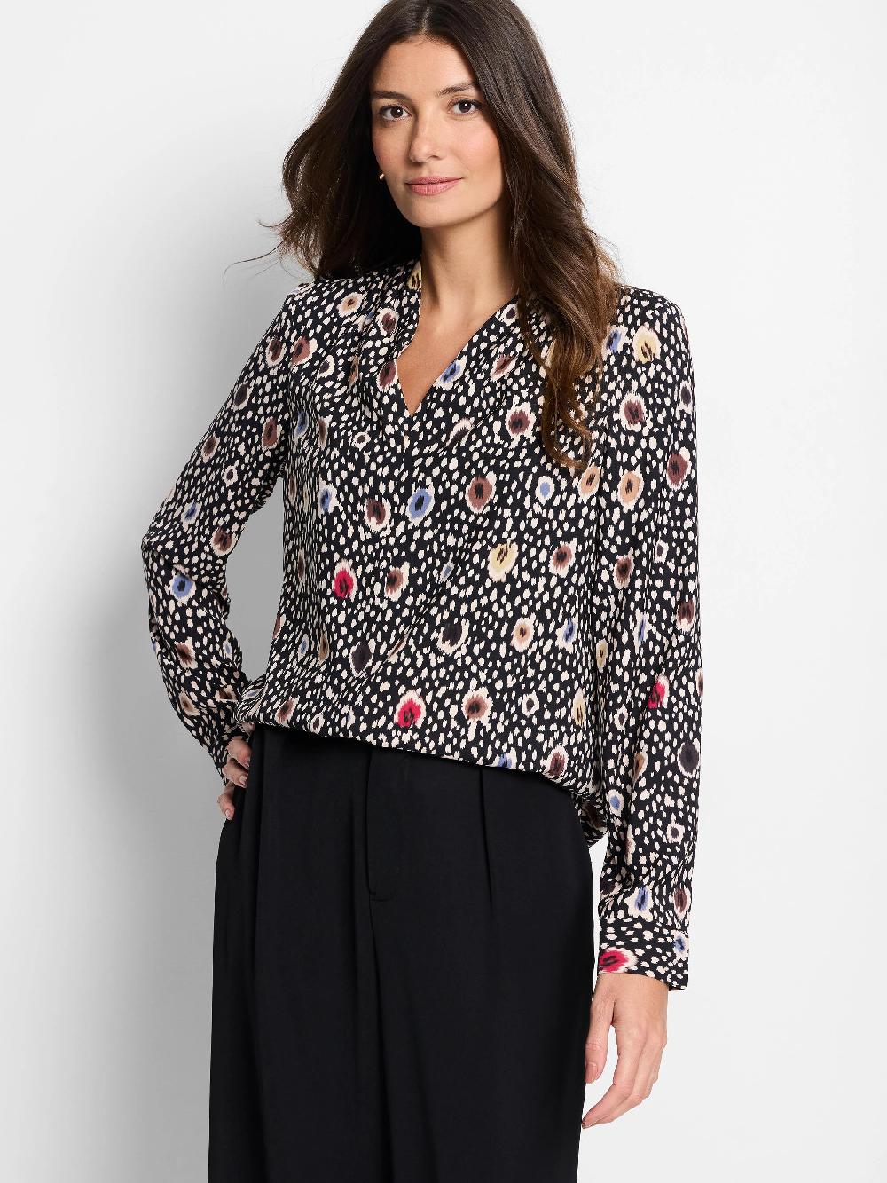 Nic Zoe Spotted Dots Top