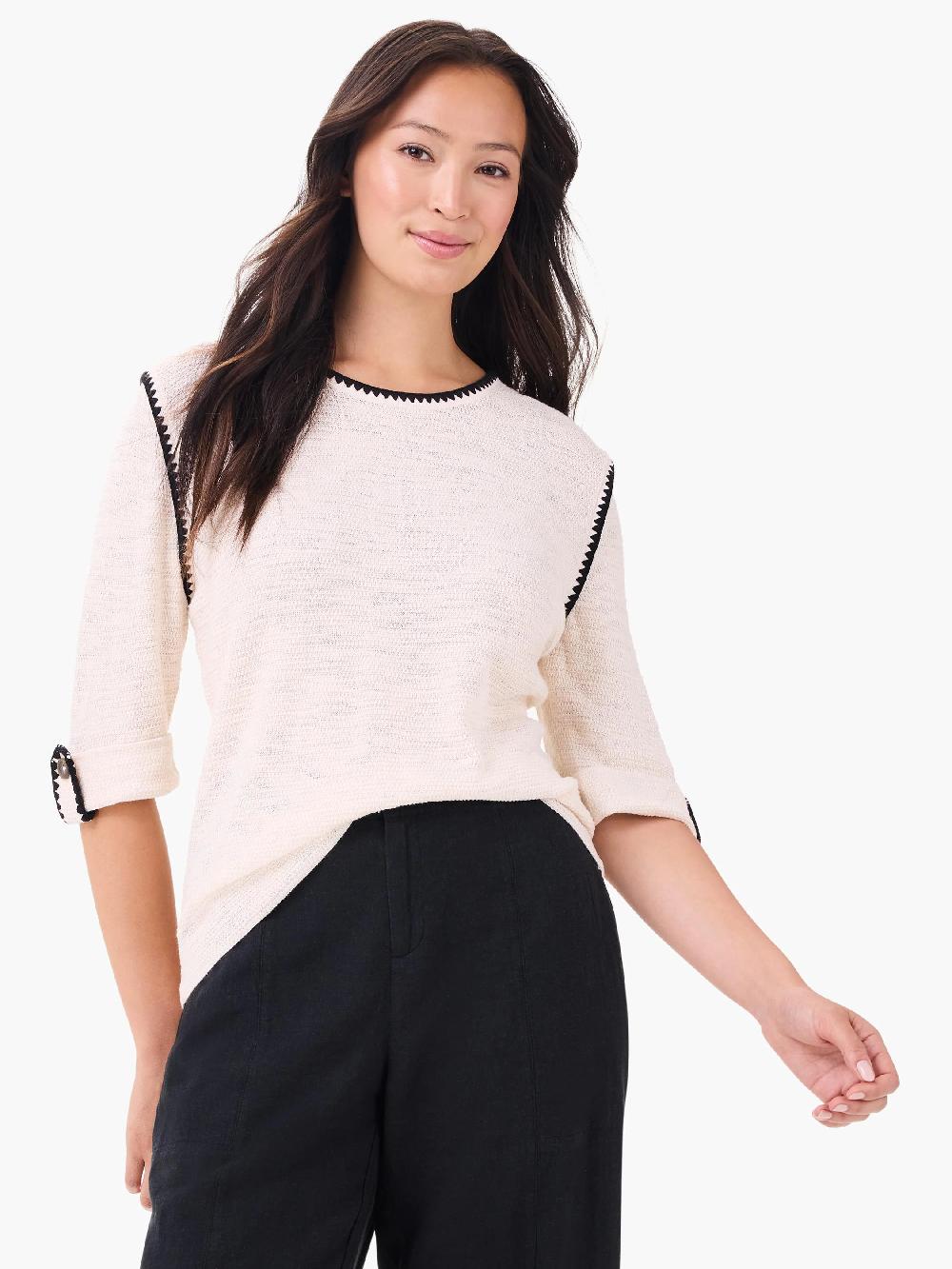 Nic Zoe Stitched Up Sweater
