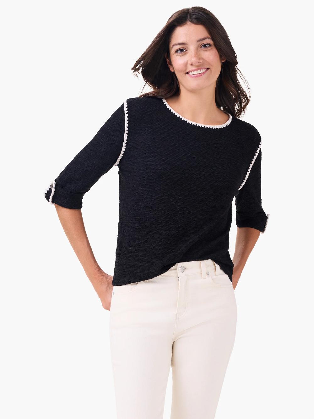 nic zoe Stitched Up Sweater