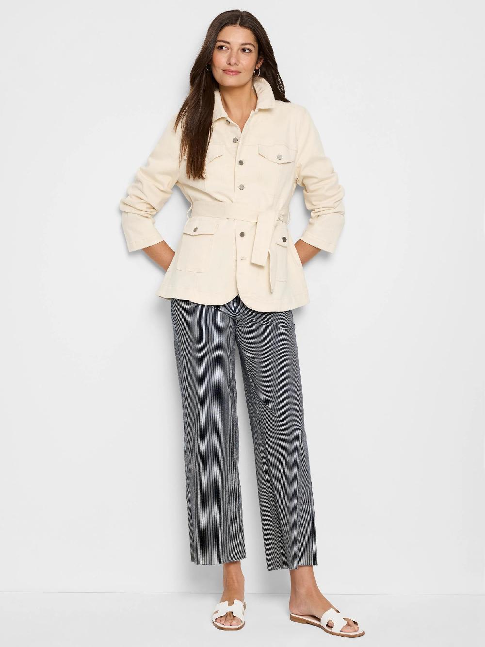 Nic Zoe Stretch Denim Utility Jacket