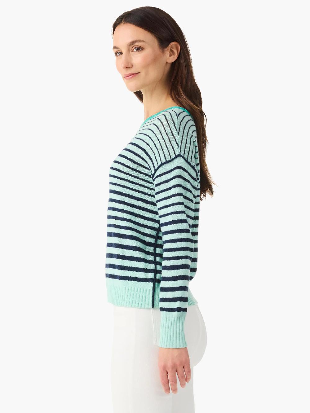 Nic Zoe Striped Up Supersoft Sweater