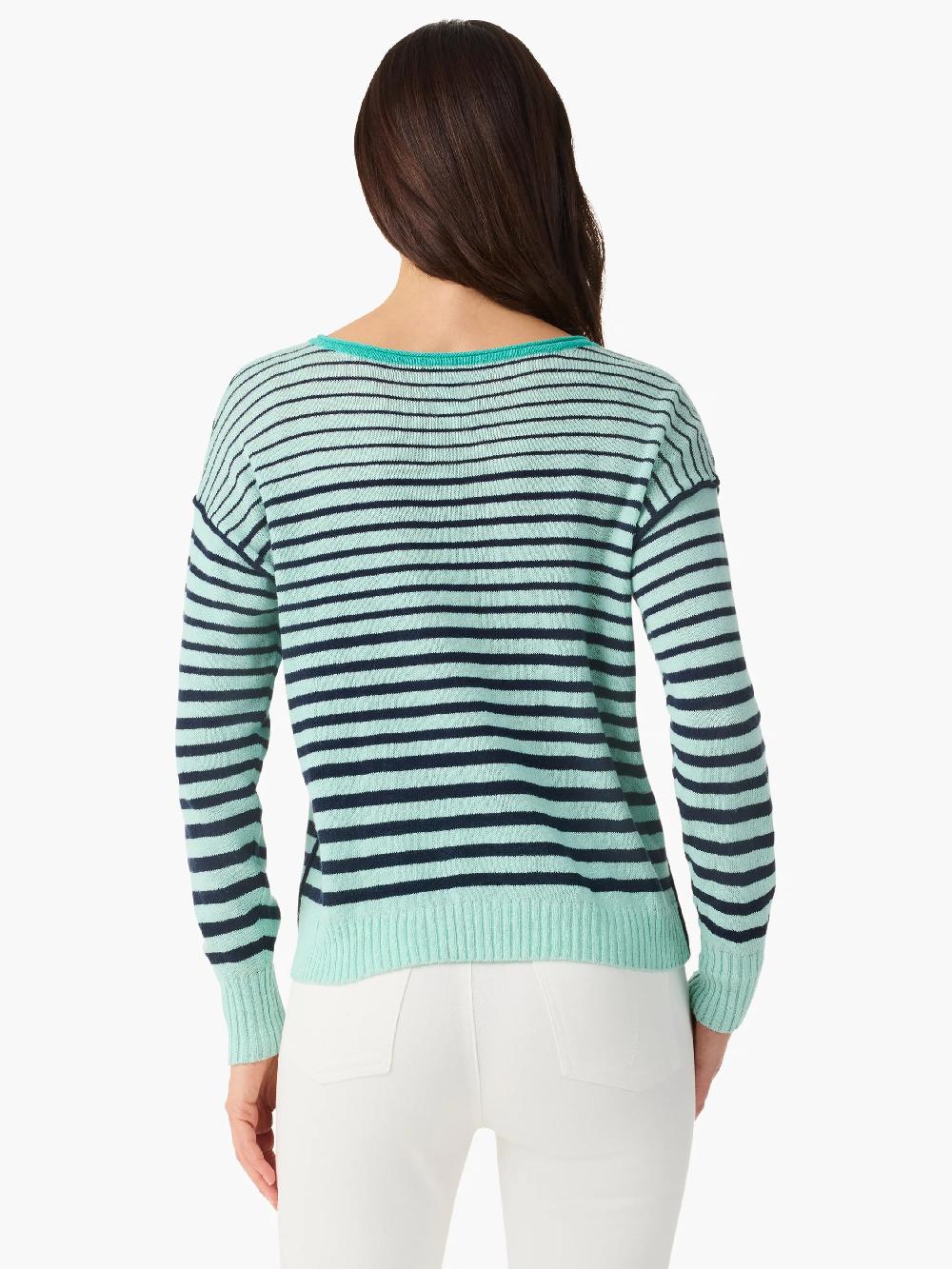 Nic Zoe Striped Up Supersoft Sweater
