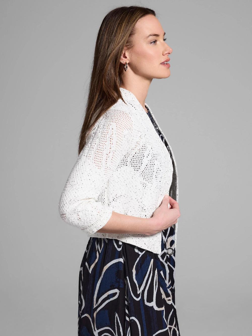 Nic Zoe Subtle Sequin Cardigan