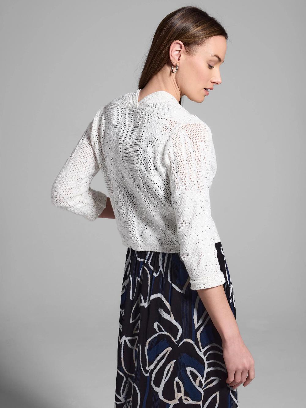 Nic Zoe Subtle Sequin Cardigan