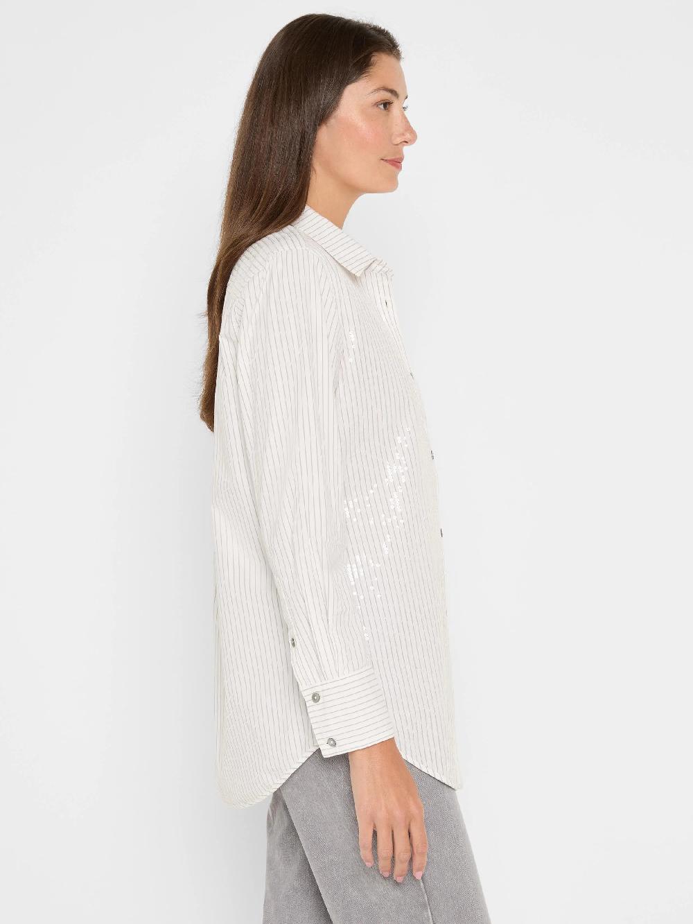 Nic Zoe Subtle Shine Stripe Shirt
