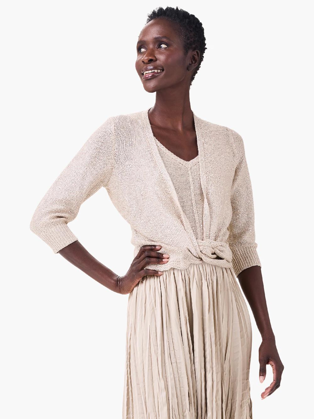Nic Zoe Subtle Sparkle 4-Way Cardigan