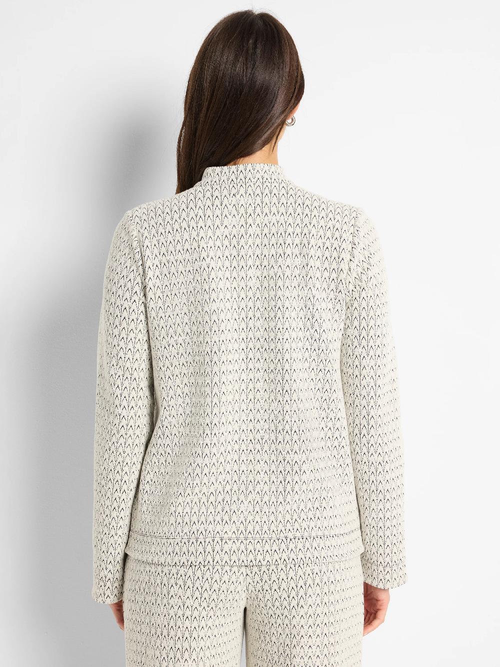 Nic Zoe Subtle Swirl Knit Top