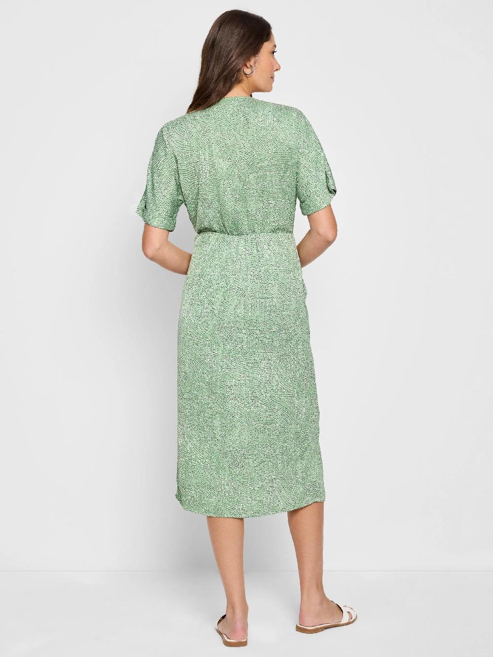 Nic Zoe Swirling Sands Wren Wrap Dress