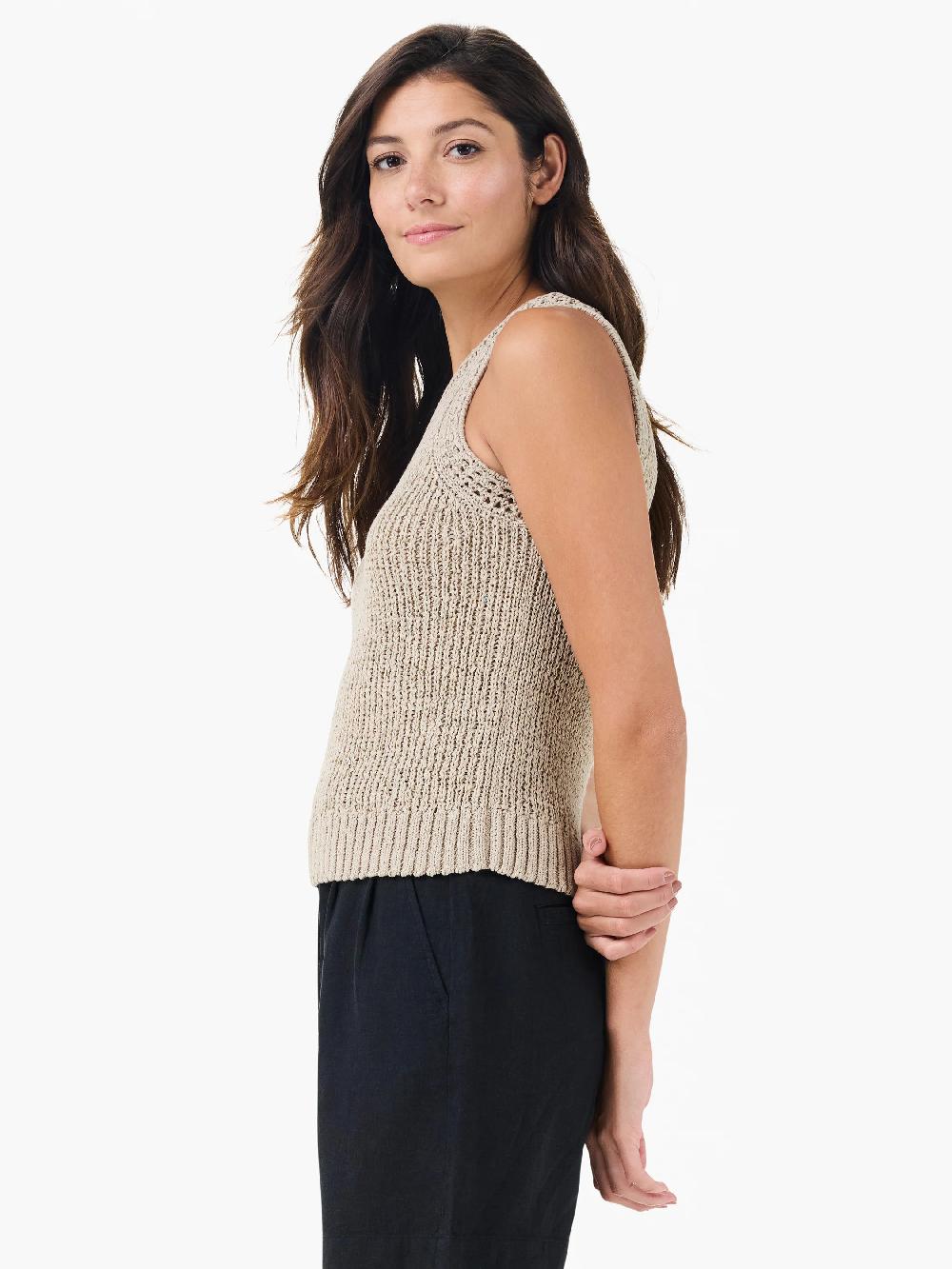 Nic Zoe Tape Yarn High Neck Tank