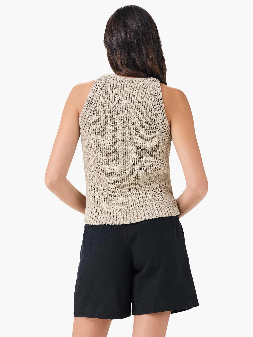 Nic Zoe Tape Yarn High Neck Tank