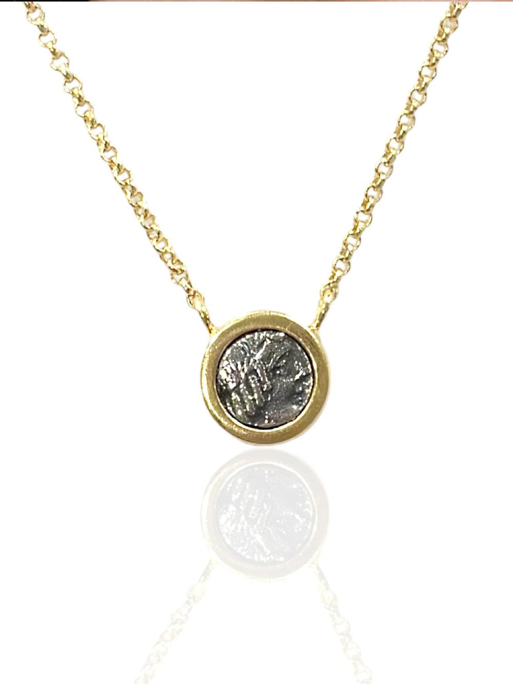 Nic Zoe Tat2 Designs Gold Flora Coin Necklace