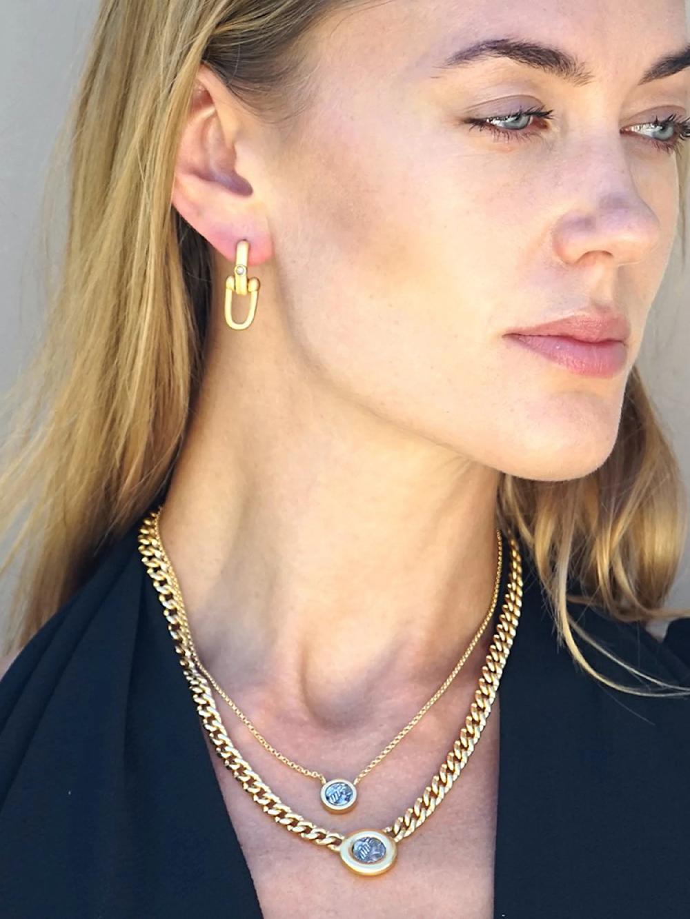 Nic Zoe Tat2 Designs Gold Flora Coin Necklace