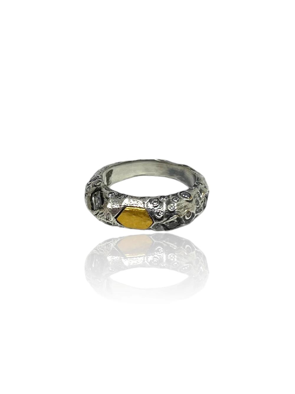 Nic Zoe Tat2 Designs Vintage Silver Vesta Ring