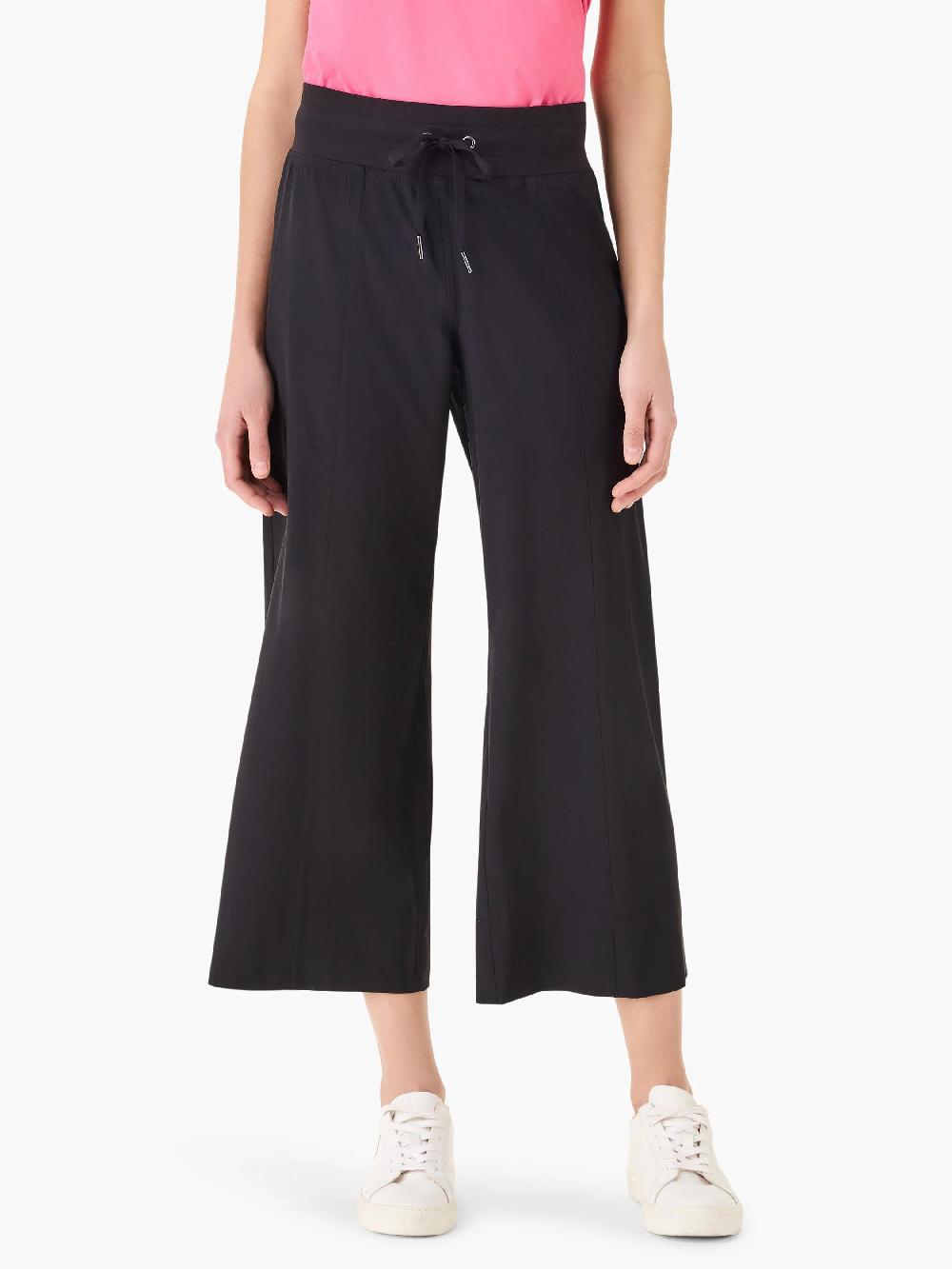 nic zoe Tech Stretch Wide Leg Crop Pant