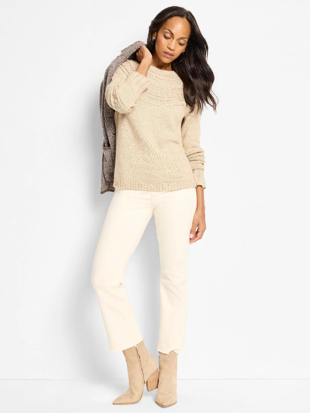 Nic Zoe Textural Dot Cozy Sweater