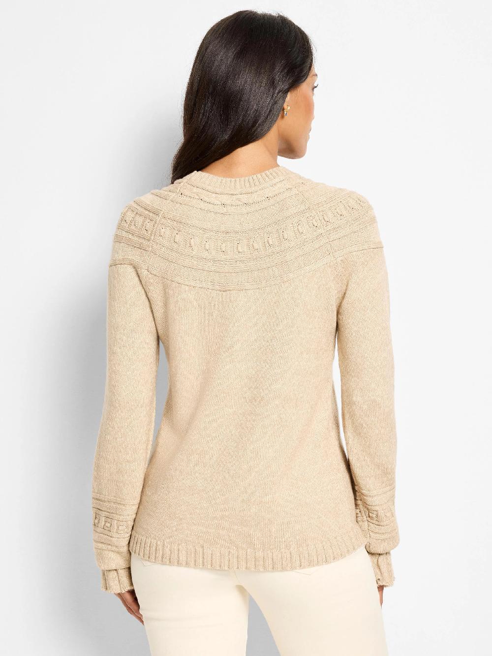 Nic Zoe Textural Dot Cozy Sweater