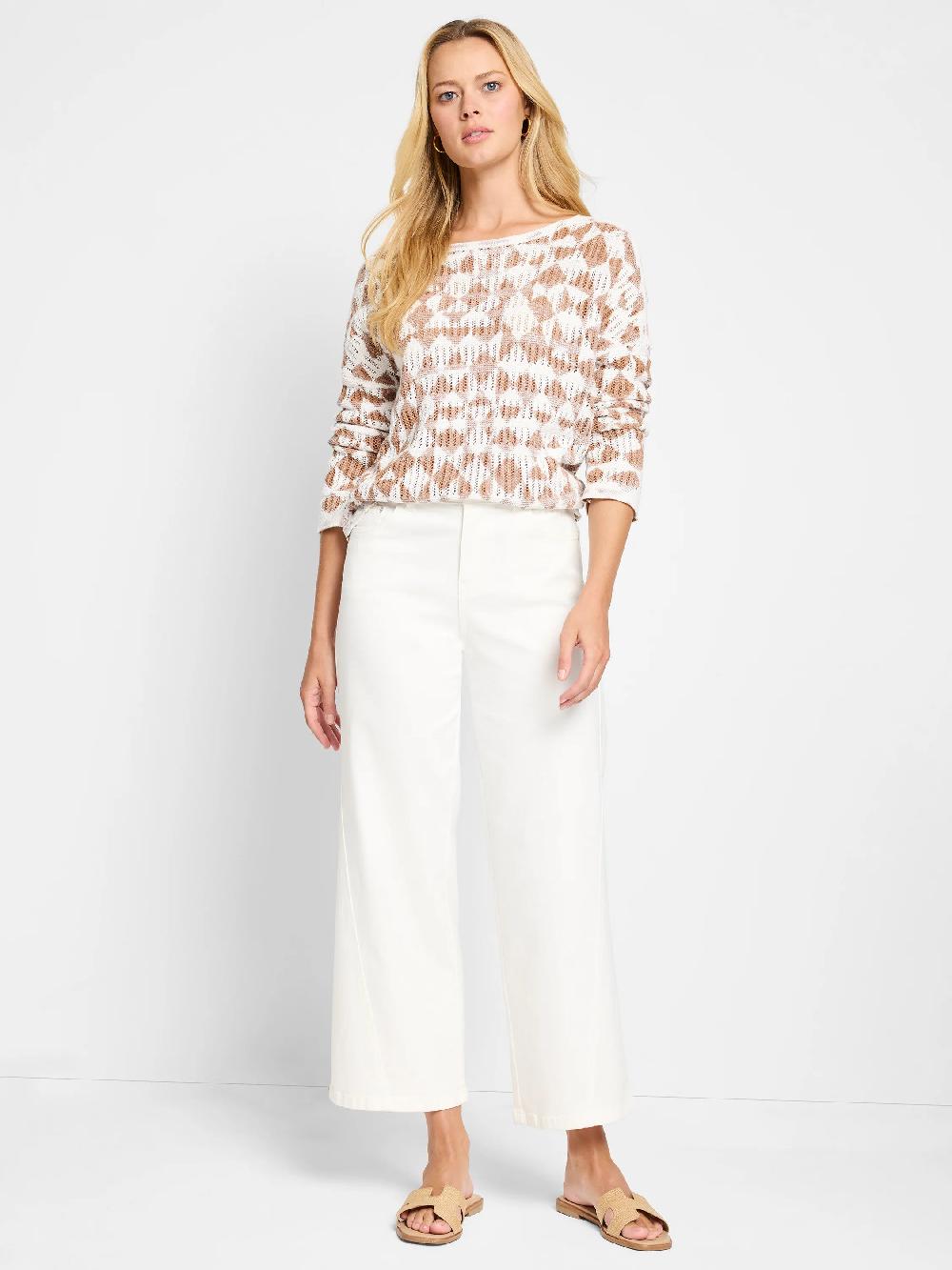 Nic Zoe Textured Diamond Sweater