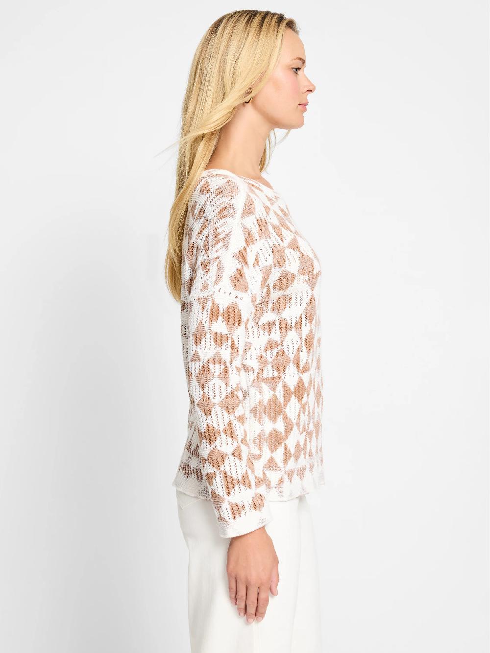 Nic Zoe Textured Diamond Sweater