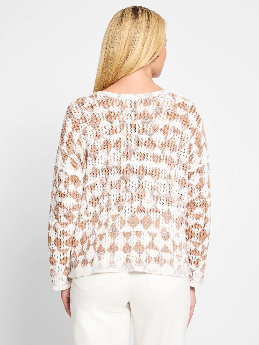 Nic Zoe Textured Diamond Sweater