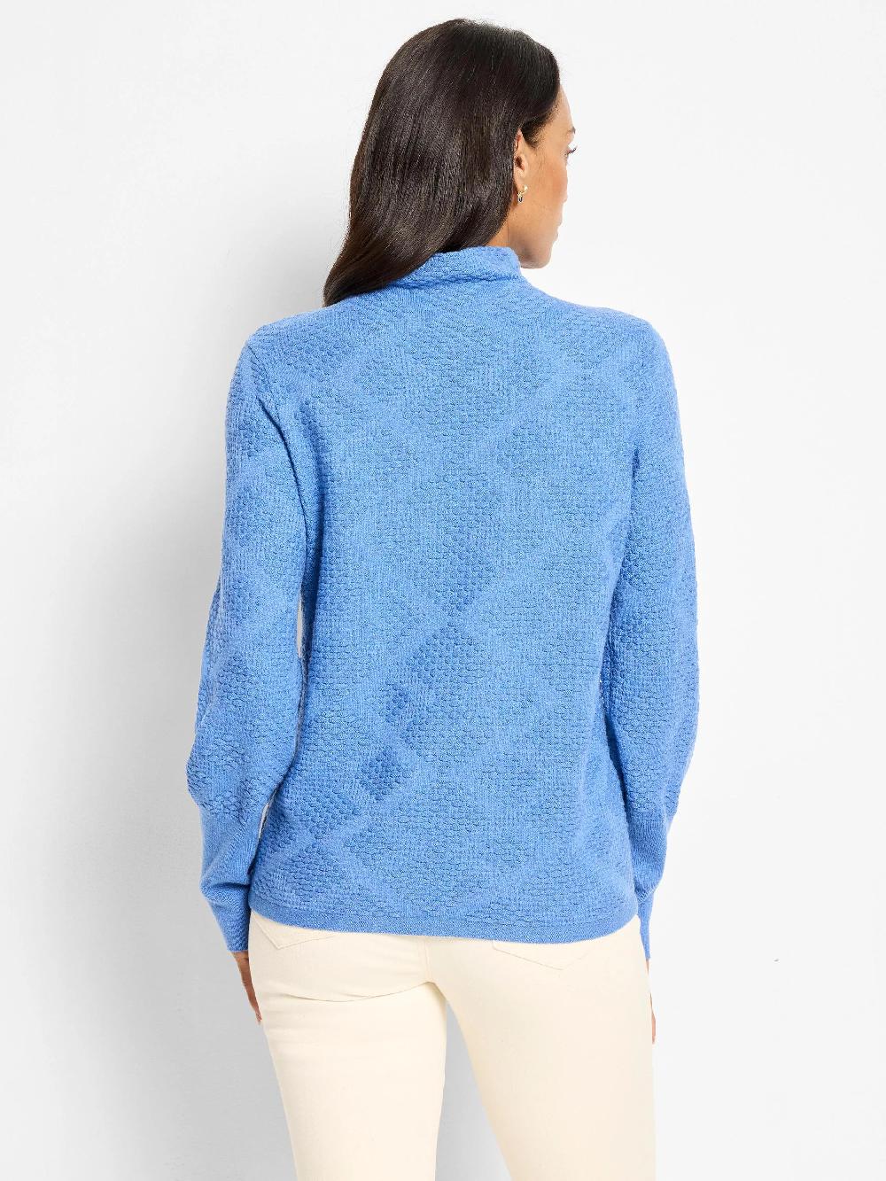 Nic Zoe Textured Diamonds Sweater