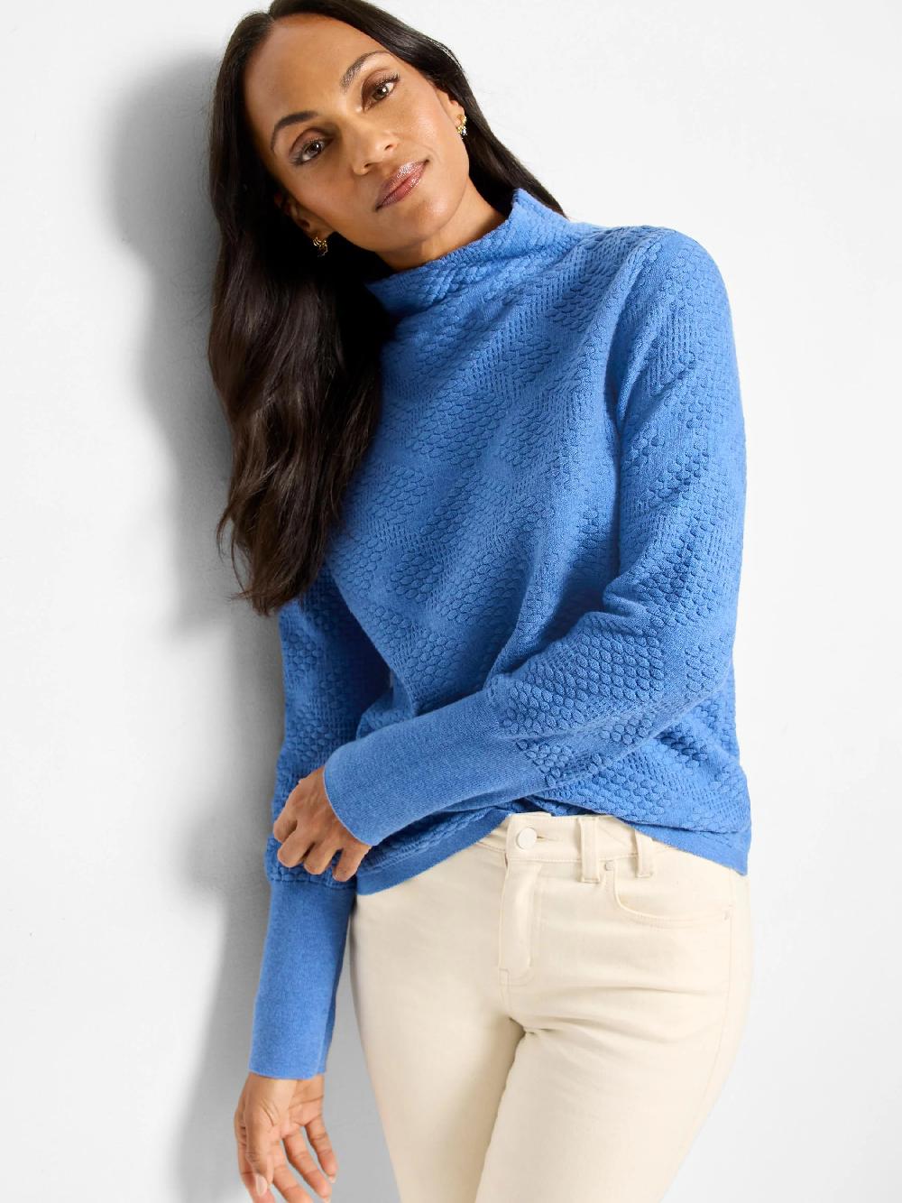 nic zoe Textured Diamonds Sweater
