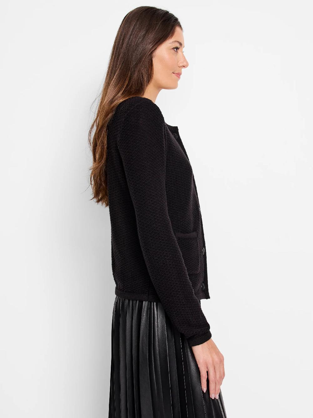 Nic Zoe Textured Sweater Jacket