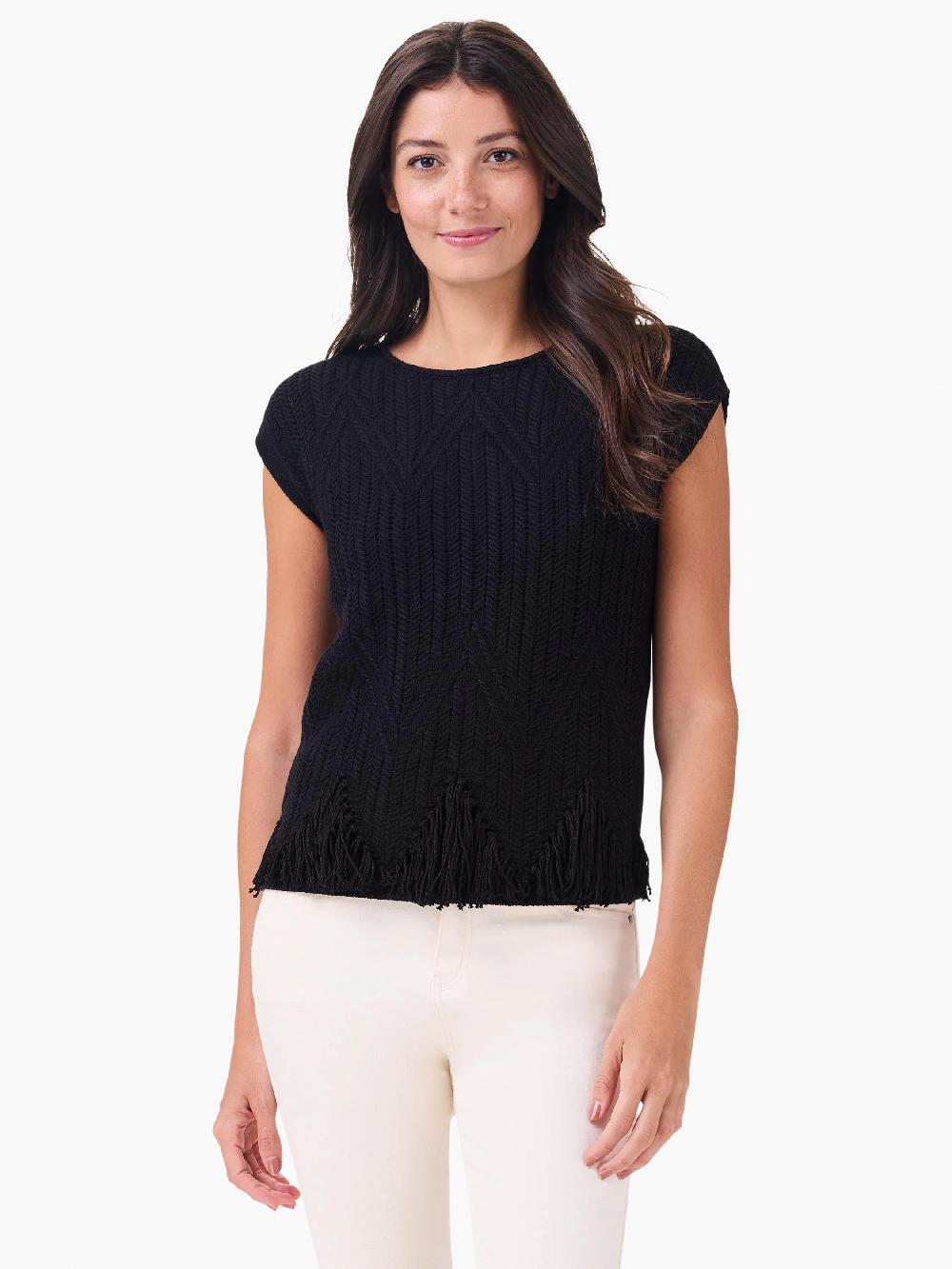 nic zoe Textured Swing Sweater